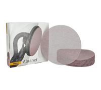 Mirka Abranet discos de lija red 225 mm grano P240 25 uds | Discos de lija de red Mirka para lijar madera masilla barniz plástico con cierre adhesivo grano P240 25 unidades