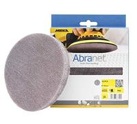 Mirka Abranet discos de lijado de red Ø 150mm cierre adhesivo/grano P80 / 10 uds. / Adecuados para todas las lijadoras orbitales y lijadoras de 150mm / Para el lijado sin polvo de madera, masilla
