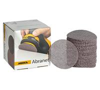 Mirka Abranet discos de lijado de malla Ø 77 mm cierre adhesivo/grano P80 / 50 piezas/para lijar madera, masilla, barniz, plástico / 5420305080