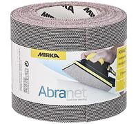 Mirka Rollo de lijado Abranet 115 mm x 10 m - Cierre adhesivo, Grano P80 - 1 rollo - 545BY001803R