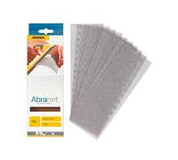 Mirka Abranet tiras de lijado de malla 80x230mm / hojas de lijado con cierre adhesivo/grano P180 / 10 piezas / AE175F1018 / para el lijado sin polvo de madera, masilla, barniz, plásticos