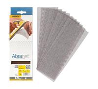 Mirka Abranet tiras de lijado de malla 80x230mm / hojas de lijado con cierre adhesivo/grano P240 / 10 piezas / AE175F1025 / para el lijado sin polvo de madera, masilla, barniz, plásticos