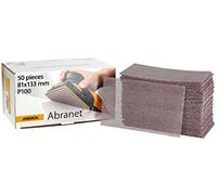 Mirka Abranet tiras de lijado de malla 81x133 mm cierre adhesivo, grano P100, 50 piezas, para lijar madera, masilla, barniz, plástico, 5417805010