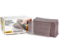 Mirka Abranet tiras de lijado de malla 81x133 mm Velcro / grano P150 / 50 piezas / para lijar madera, masilla, barniz, plástico / 5417805015