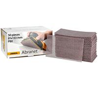 Mirka Abranet tiras de lijado de malla 81x133 mm Velcro / grano P80 / 50 piezas / para lijar madera, masilla, barniz, plástico / 5417805080