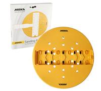 Mirka Almohadilla abrasiva Ø 225 mm con cierre adhesivo/para lijadora de barra DecoSander/para acabados lisos en paredes y techos, construcción en seco, trabajos de detalle