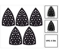 Mirka Almohadilla protectora 100x152x152mm cierre adhesivo para lijadora delta lijadora triangular 32 agujeros, 5 piezas, 8295902011