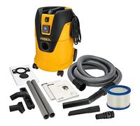 Mirka Aspirador Industrial en seco y húmedo 25 litros/Manguera de aspiración / 1000 W de Potencia/Incluye Adaptador para lijadoras Juego de boquillas