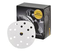 Mirka Basecut - Discos de lijado de gancho y bucle blancos de 150 mm y 6 pulgadas, caja de 100 discos abrasivos de papel de lija de grano P120 para reacabado automotriz, sistema de extracción de polvo