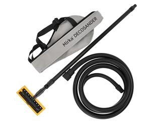 Mirka DecoSander lijadora con mango telescópico sin polvo para un acabado liso en paredes y techos, cartón yeso, trabajos de detalle/Para tiras abrasivas de 80x230 mm/Cierre adhesivo / 8393901011