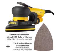 MIRKA Deos 663CV Delta Amoladora 3mm Hub 100x152x152mm 663Cv Pulidora Delta