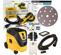 MIRKA Deros 125 150mm 5mm + Aspirador 1230L PC + 300x Q. Silver Ace KIT1607ARMDE