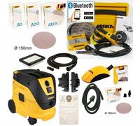 MIRKA Deros 125/150mm 5mm + Aspiradora 1230L PC + Roundy Kit KIT1617WOMDE