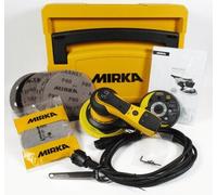 Mirka DEROS 5650CV, Lijadora orbital aleatoria, 2 discos de lijado y cierre adhesivo en maletín, para papel de lija de Ø 125mm & Ø 150mm, 5,0mm de carrera