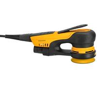 Mirka DEROS II 350 Lijadora electrica excéntrica con aspiración central y cierre adhesivo para papel de lija Ø 77 mm/Órbita 5.0mm Lijadora orbital para lijado sin polvo de madera, yeso y metal