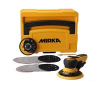 Mirka DEROS II 5650 Lijadora excéntrica con aspiración dans son coffret para papel de lija Ø 125 y 150mm / Órbita 5.0mm Lijadora orbital para lijado sin polvo de madera, yeso y metal / MID5650404CA