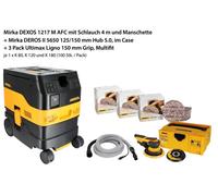 Mirka DEROS Ultimax Ligno + DEXOS Aspiradora DEXOS 1217 M AFC 240 V NUEVO