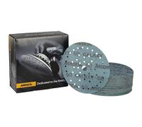 Mirka Galaxy Multifit - Papel de lija de 150 mm, grano 60, 50 discos/paquete, abrasivo de alta calidad para resina epoxi, madera, metal, tecnología sin obstrucciones, autoafilado, ideal para lijadoras
