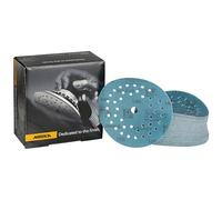 Mirka Galaxy papel de lija epoxi 125mm velcro grano 100 para el lijado de resina epoxi, madera, epoxi, rivertable / 50 unidades discos de lijado