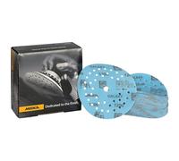 Mirka Galaxy papel de lija epoxi 125mm cierre adhesivo grano 1200 para el lijado de resina epoxi, madera, epoxi, rivertable / 50 uds. discos de lijado