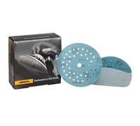 Mirka Galaxy papel de lija epoxi 125mm cierre adhesivo grano 220 para el lijado de resina epoxi, madera, epoxi, rivertable / 50 uds. discos de lijado