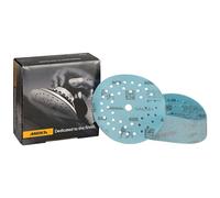 Mirka Galaxy papel de lija epoxi 125mm velcro grano 600 para el lijado de resina epoxi, madera, epoxi, rivertable / 50 unidades discos de lijado