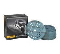 Mirka Galaxy papel de lija epoxi 125mm cierre adhesivo grano 80 para el lijado de resina epoxi, madera, epoxi, rivertable / 50 unidades discos de lijado