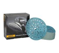 Mirka Galaxy papel de lija epoxi 150mm cierre adhesivo grano 100 para el lijado de resina epoxi, madera, epoxi, rivertable / 50 uds. discos de lijado