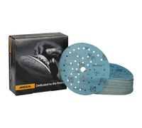 Mirka Galaxy papel de lija epoxi 150mm cierre adhesivo grano 150 para el lijado de resina epoxi, madera, epoxi, rivertable / 50 unidades discos de lijado