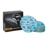 Mirka Galaxy papel de lija epoxi 150mm velcro grano 1500 para el lijado de resina epoxi, madera, epoxi, rivertable / 50 unidades discos de lijado