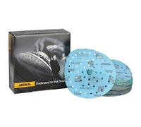 Mirka Galaxy papel de lija epoxi 150mm velcro grano 1000 para el lijado de resina epoxi, madera, epoxi, rivertable / 50 uds. discos de lijado