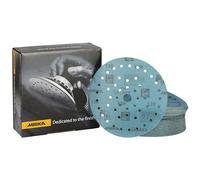 Mirka Galaxy papel de lija epoxi 150mm cierre adhesivo grano 120 para el lijado de resina epoxi, madera, epoxi, rivertable / 50 uds. discos de lijado