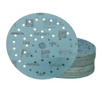Mirka Galaxy papel de lija epoxi 150mm velcro grano 180 para el lijado de resina epoxi, madera, epoxi, rivertable / 50 unidades discos de lijado