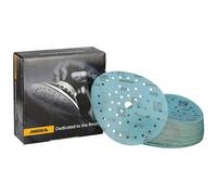 Mirka Galaxy papel de lija epoxi 150mm velcro grano 320 para el lijado de resina epoxi, madera, epoxi, rivertable / 50 unidades discos de lijado