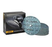 Mirka Galaxy papel de lija epoxi 150mm cierre adhesivo grano 80 para el lijado de resina epoxi, madera, epoxi, rivertable / 50 uds. discos de lijado