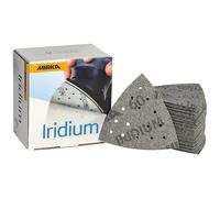 Mirka Iridium Lija Triángulo 93x93x93mm cierre adhesivo 15 agujeros