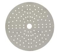 Mirka Iridium papel de lija Premium Ø 150mm cierre adhesivo121-agujero, grano 240, 10 piezas/Para lijar laca, masilla, imprimación, madera, acero, materiales minerales, plásticos