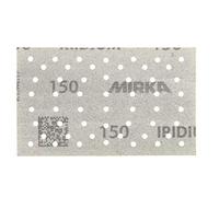 Mirka Iridium papel de lija Premium 81x133mm cierre adhesivo 54 agujeros, grano 150, 100 uds/Para lijar laca, masilla, imprimación, madera, acero, materiales minerales, plásticos