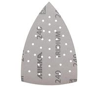 Mirka Iridium Triángulo de lijado Premium Papel de lija 100x152x152mm 36 agujeros cierre adhesivo Grano 240, 10 piezas/Para lijar laca, masilla, imprimación, madera, acero, materiales minerales