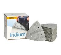 Mirka Iridium Triángulo Lijado 93x93x93mm 15 Agujeros Grano 80