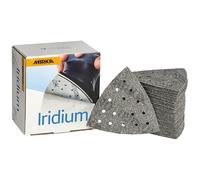 Mirka Iridium Triángulo Lijado 93x93x93mm cierre adhesivo 15 agujeros