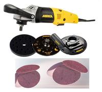 MIRKA Kit De Sanado 1501CDMSG Incl. PS1437 + Aspiradora + Disco De Lijado + Base