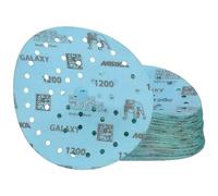 Mirka Galaxy papel de lija epoxi 150mm cierre adhesivo grano 1200 para el lijado de resina epoxi, madera, epoxi, rivertable / 50 uds. discos de lijado