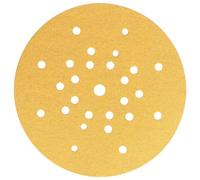 Mirka Papel lija Gold Ø225 mm cierre adhesivo 27 agujeros P240 25 discos | Papel de lija cierre adhesivo 27 agujeros para yeso masilla madera laca compatible con lijadoras de pared y techo