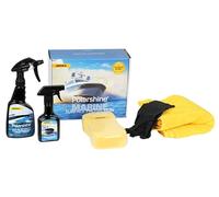 Mirka Polarshine Marine Kit/Polarshine Final Finish Agente Limpiador 500 ml, Polarshine Marine Shield Recubrimiento Cerámico 250 ml, Esponja, Paños de Microfibra, Guantes Protectores