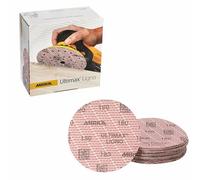 Mirka Ultimax Ligno Ø 150mm discos de lija cierre adhesivo Multifit/grano 180/100 piezas/multiperforación/para lijar superficies de madera
