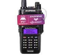 MIRKIT Radio impermeable BAOFENG UV-9R Plus MK1 (UV-82 3ª generación), MaxPower con cable de programación USB para batería de doble banda UV9R y batería de 2200 mAh, IP67 portátil IP67: polvo, frío y
