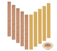 MIRKUZI 10pcs Bandas De Corcho Autoadhesivas Para Ajustar El Tamaño De Los Sombreros 200 * 20 * 2mm, Tiras De Corcho Autoadhesivas