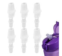 MIRKUZI Botellas de agua para niños Repuesto de boquilla para botella de agua con aislamiento (paquete de 6), válvula de mordida de silicona, repuestos para botella de agua