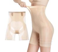 MIRKUZI Braguitas moldeadoras para mujer, 1 par de pantalones moldeadores de talle alto para control abdominal y levantamiento de caderas (tono piel)